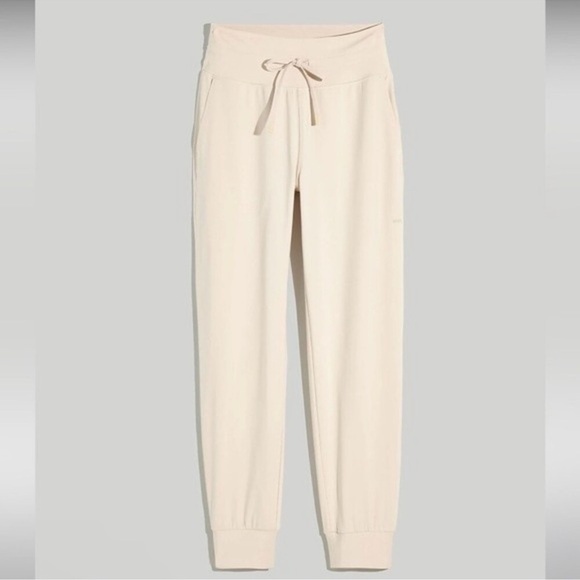 New Madewell Plus MWL Flex Skinny Joggers Beige Size 4X NE891 - Picture 1 of 6